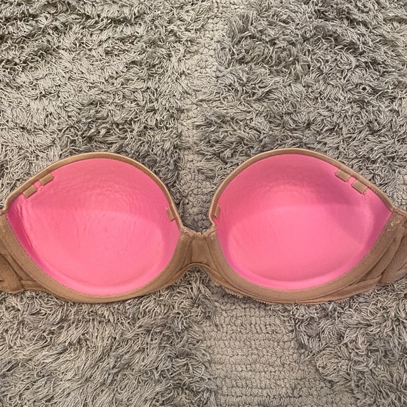 Beige Pink Victoria’s  Secret strapless bra - Picture 3 of 8